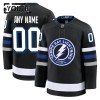 Tampa Bay Lightning Fanatics Premium Custom 2024-25 Alternate Schwarz Trikot - Kinder